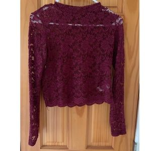 Lace Long Sleeve Top